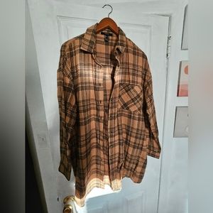 Forever 21 flannel shirt dress
